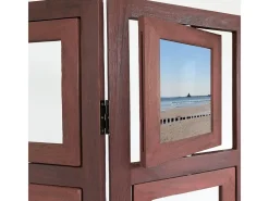 Separador de ambiente 161x93x2 cm paraviento marrón