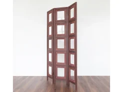 Separador de ambiente 161x93x2 cm paraviento marrón