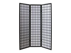 Separador de ambientes 175x132x2.2 cm negro Shoji
