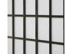 Separador de ambientes 175x132x2.2 cm negro Shoji