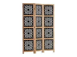 Separador de ambientes 170x120x2 cm natural negro