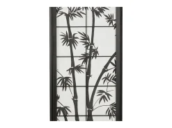Separador de ambientes 132x2x179 cm negro Shoji