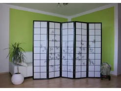 Separador de habitación 179 cm Negro