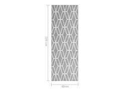 Seran Alfombra de exterior ARAKIL gris 80x250 cm PP