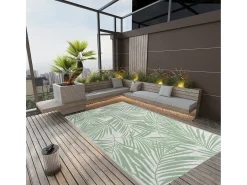 Seran Alfombra de exterior ARAKIL verde 140x200 cm PP