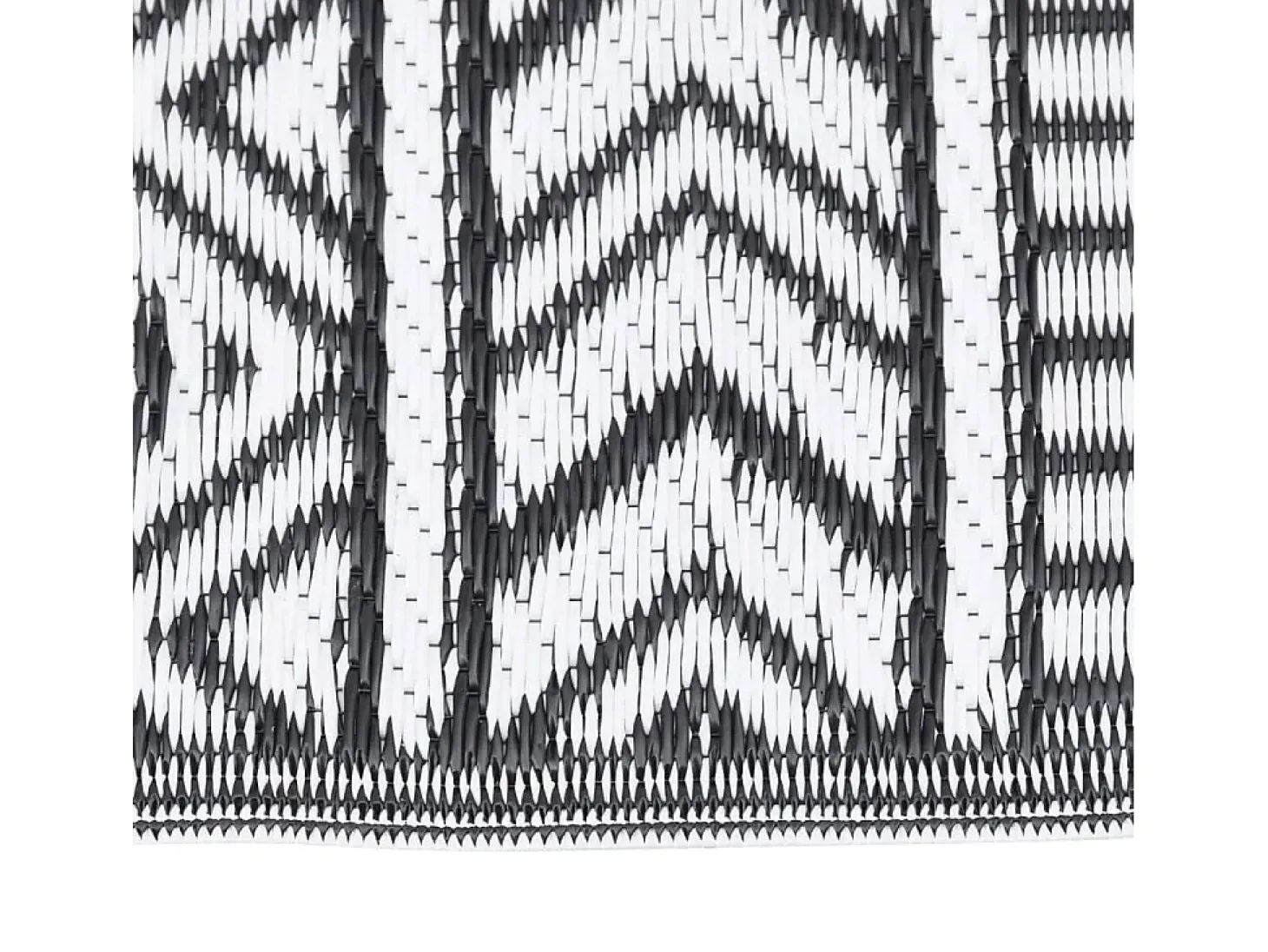 Seran Alfombra de exterior ARAKIL negra 140x200 cm PP