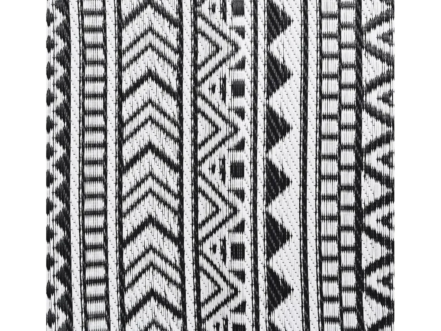 Seran Alfombra de exterior ARAKIL negra 140x200 cm PP