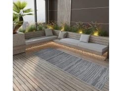 Seran Alfombra de exterior ARAKIL antracita 80x250 cm PP