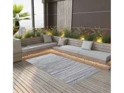 Seran Alfombra exterior ARAKIL PP gris 160x230 cm