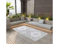 Seran Alfombra exterior ARAKIL PP gris claro 160x230 cm