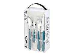 Set de 24 cubiertos Eclat Amefa acero inoxidable azul