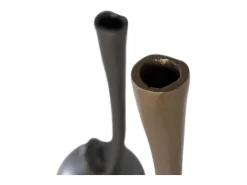 Set de 2 jarrones en aluminio