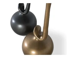 Set de 2 jarrones en aluminio