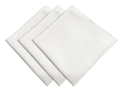 Set de 3 servilletas 45x45 BELLA blanco
