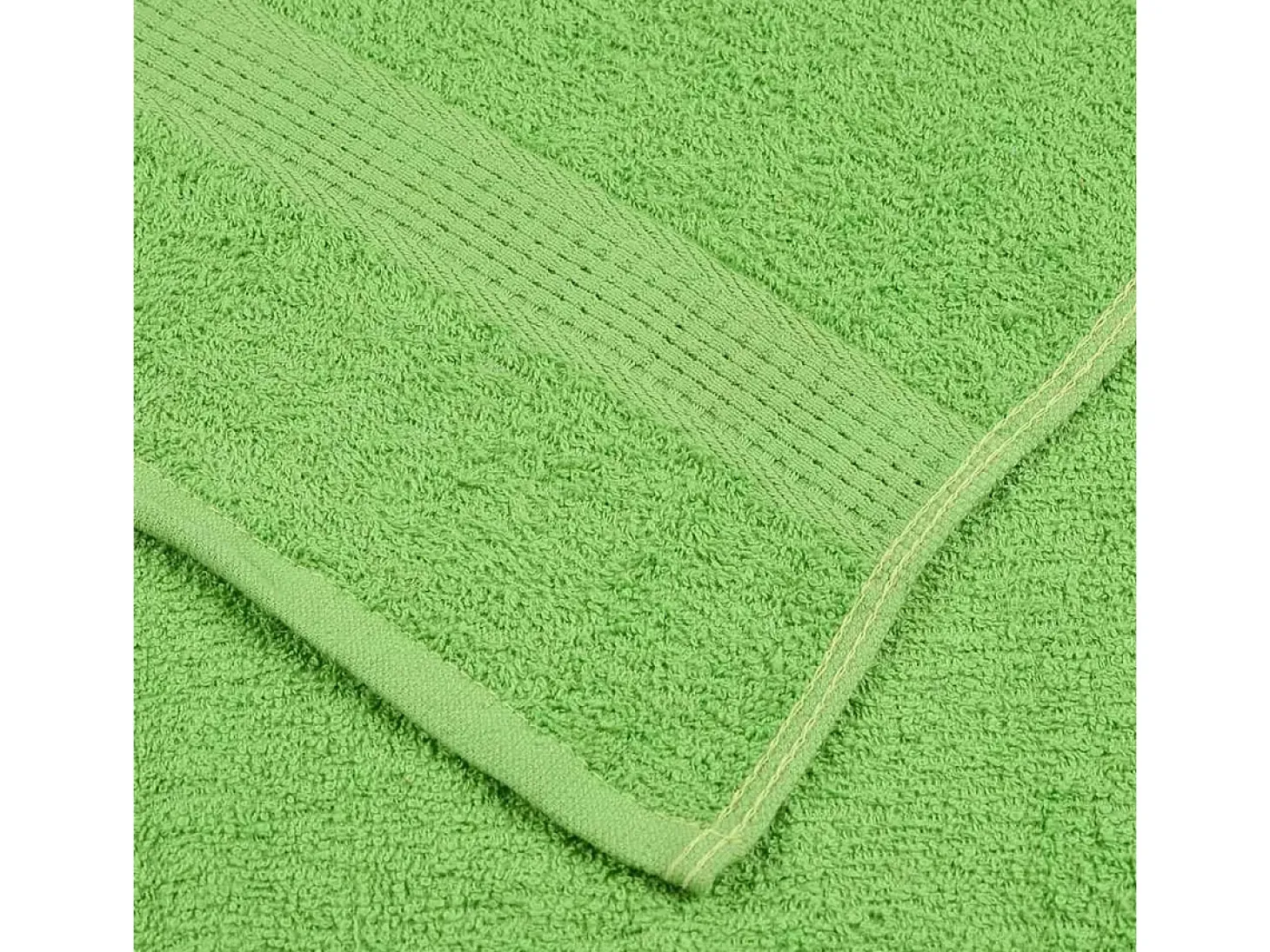 Set de 8 toallas Ariel 360 gramos verde algodón