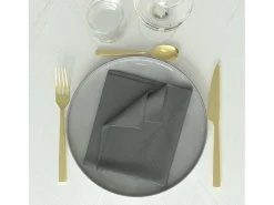 Set de 3 toallas 45x45 cm LUXURY gris, por Soleil d'Ocre