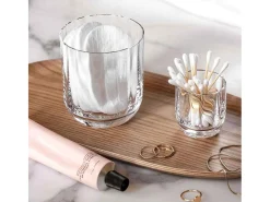 Set de 4 vasos de agua de cristal transparente 250 ml, Rose Garden