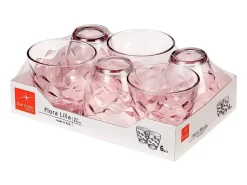 Set de 6 vasos Flora Bormioli Rocco 26cl lila