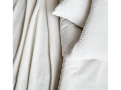 Set de cama de gasa de algodón blanco
