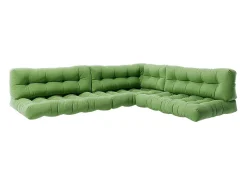 Set de cojines para paletas verde 120x80x15 flocken