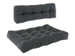 Set de cojines para paletas antracita 120x15x80 flocken