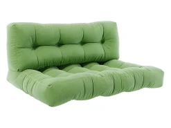 Set de cojines para paletas verde 120x15x80 flocken