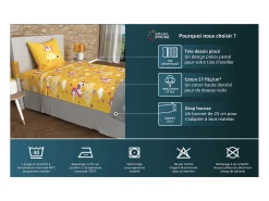 Set de sábanas 180x290 cm PIRATAS azul, 100% algodón 57 hilos/cm2