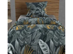 Set funda edredón de algodón 57 hilos 140x200 cm TROPIC blue