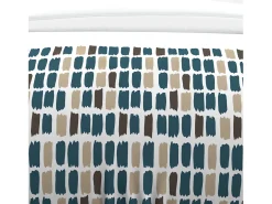 Set funda nórdica de algodón 57 hilos 240x220 cm FABIO azul