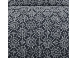 Set funda nórdica de algodón 57 hilos 140x200 cm ESMERALDA marine