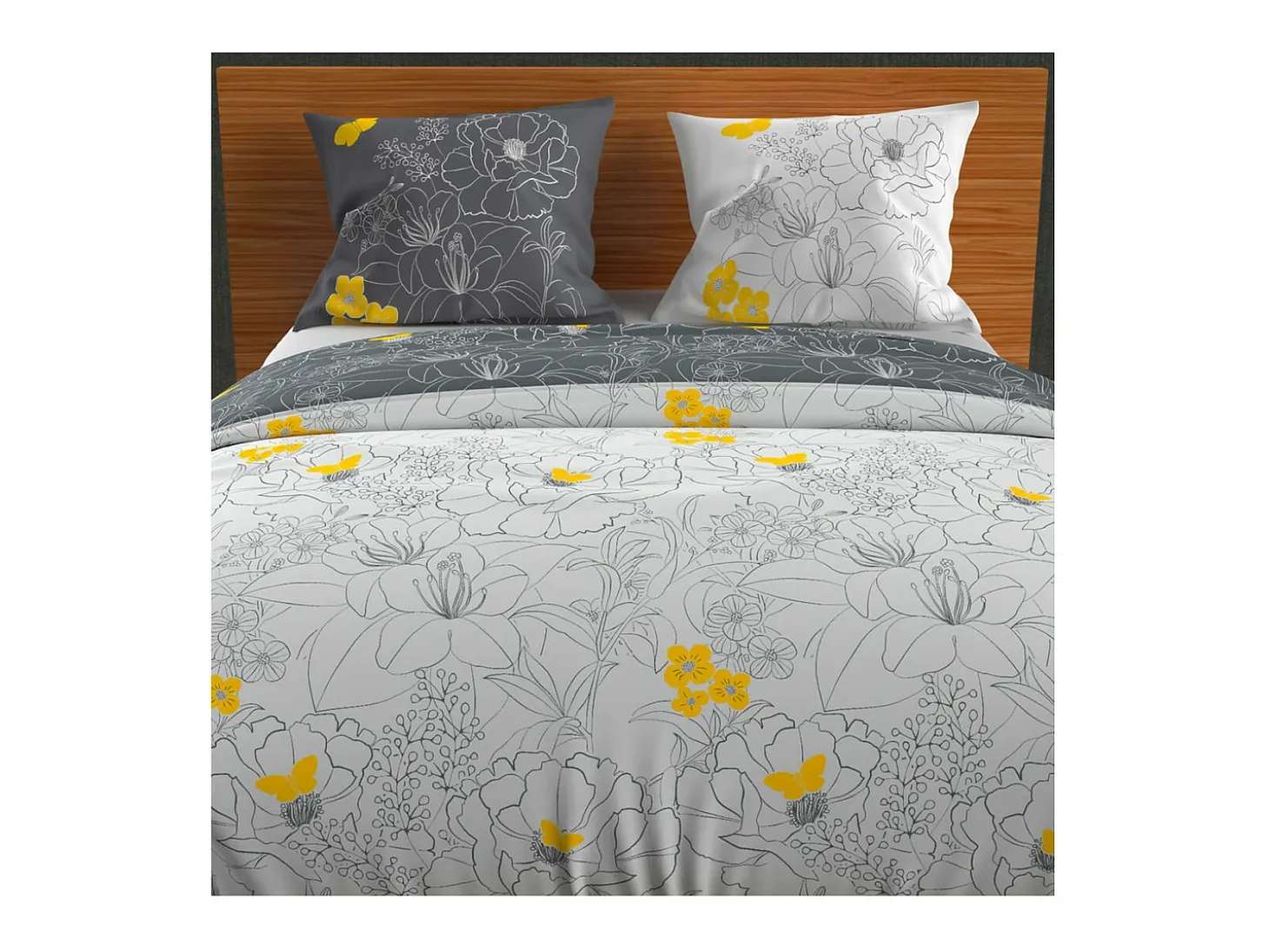 Set Funda nórdica 240X220 cm LISA Blanco 57 hilos/cm2
