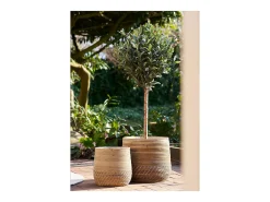 Set van 2 MORO plantenbakken – Natuurlijk kubu rotan
