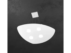 Shape Sospensione 4 Luci Bianco