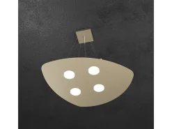 Shape Sospensione 4 Luci Sabbia