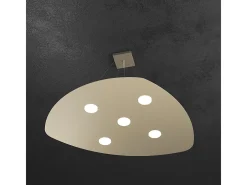 Shape Sospensione 5 Luci Sabbia