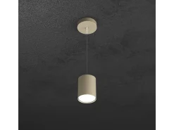 Shape Sospensione Tubo H.10 1 Luce Sabbia