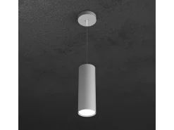 Shape Sospensione Tubo H.25 1 Luce Grigio