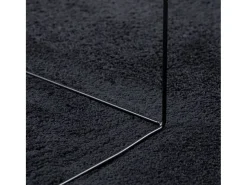 Sinto Alfombra de pelo corto OVIEDO negro 200x280 cm
