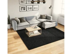 Sinto Alfombra de pelo corto OVIEDO negro 240x240 cm