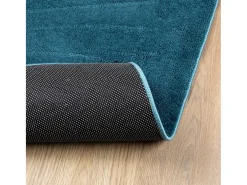 Sinto Alfombra de pelo corto OVIEDO turquesa 120x120 cm