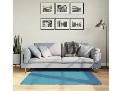 Sinto Alfombra de pelo corto OVIEDO turquesa 120x120 cm