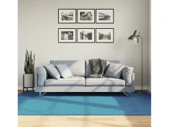 Sinto Alfombra de pelo corto OVIEDO turquesa 160x230 cm