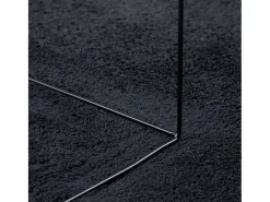 Sinto Alfombra de pelo corto OVIEDO negro 200x200 cm