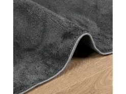 Sinto Alfombra de pelo corto OVIEDO gris antracita 200x200 cm
