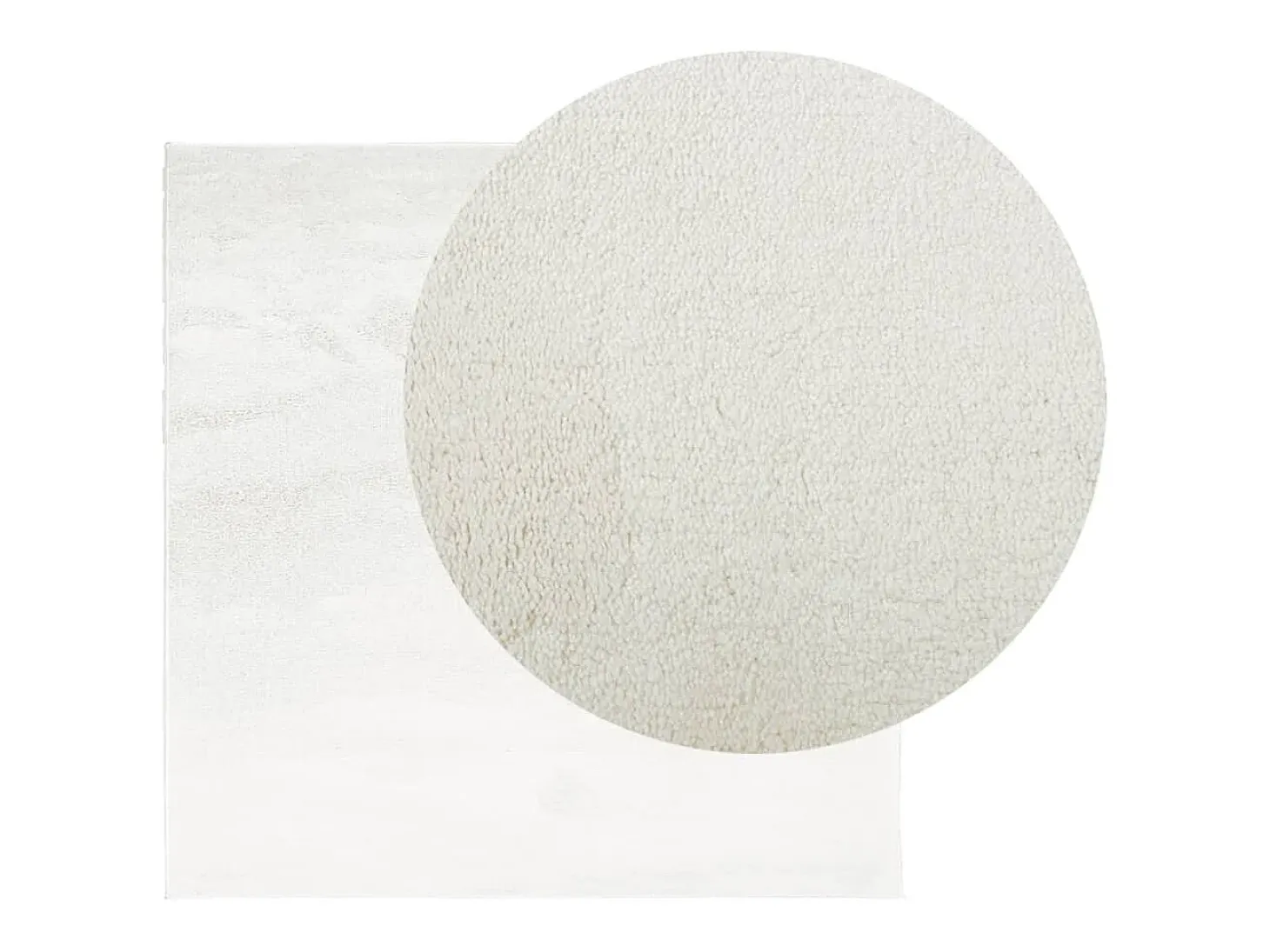 Sinto Alfombra de pelo corto OVIEDO crema 120x120 cm