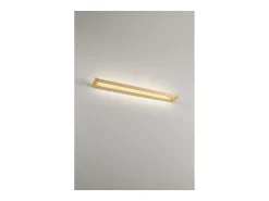 Slim - Aplique LED de pared de 24 W, CCT 2700K-4000K, L.79,2 cm, Orientable, 1920 lm, IP20 - Perenz - Dorado