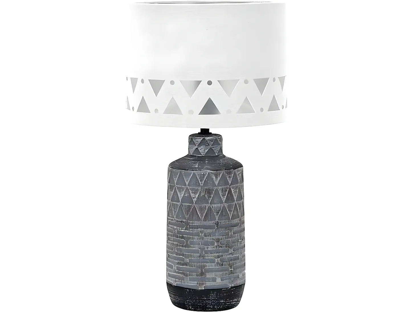 Sobremesa Ceramica Color Gris Mos 1 Luz
