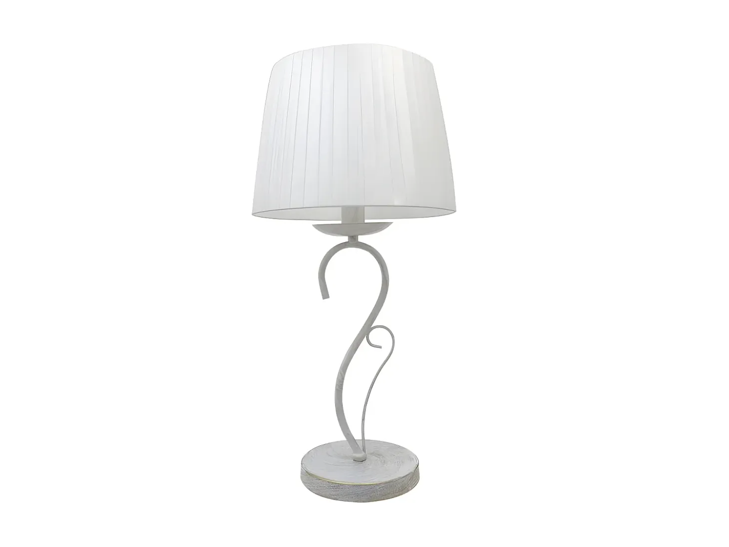 Sobremesa Con Pantalla Amsterdam Blanco/oro 50x25x25 Cm
