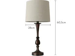 Sobremesa Con Puerto Usb Modelo Khalifa Marron Con Pantalla