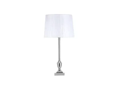 Sobremesa Cromo Con Pantalla Blanca Modelo Roble 60 Cm